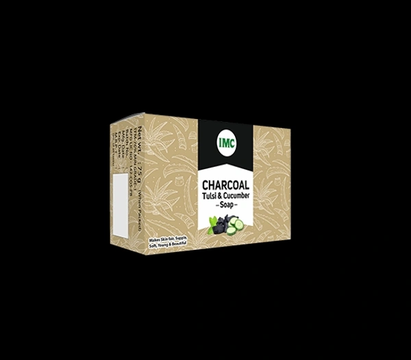 CHARCOAL TULSI AND CUCUMBER SOAP - 75 Gm, 17