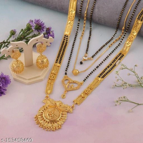 Allure Colorful Mangalsutras Combo Offer (Buy 1 Get 3 Free)