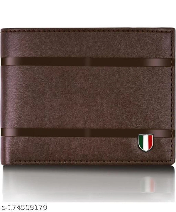 Latest Men Fashionable Brown wallet 3 Card slot - Blue