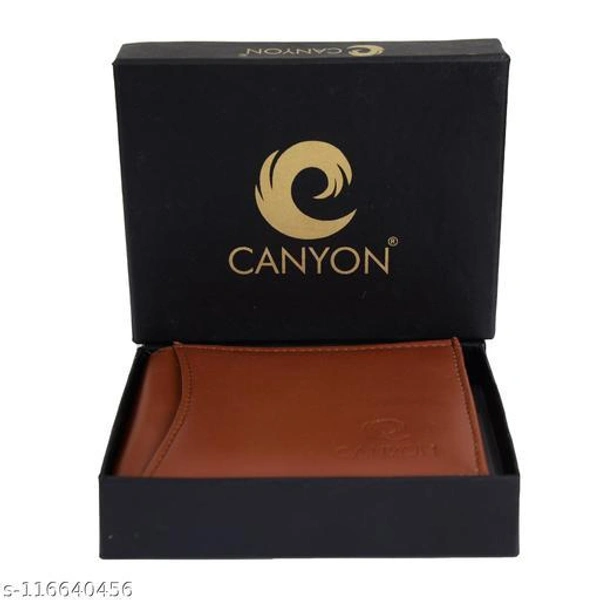 CANYON HB-Beige Men's Stylish PU Leather Wallet