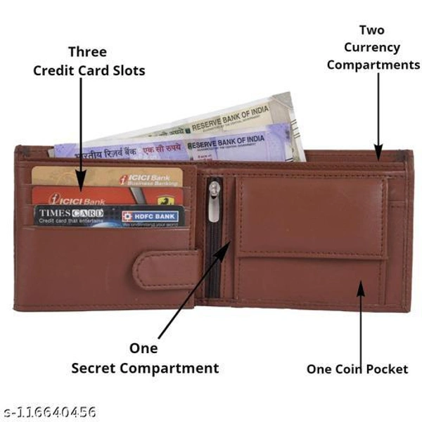 CANYON HB-Beige Men's Stylish PU Leather Wallet