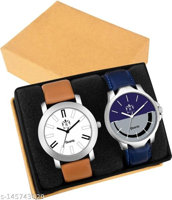  Trendy Men Analog Watches(Pack Of 2)