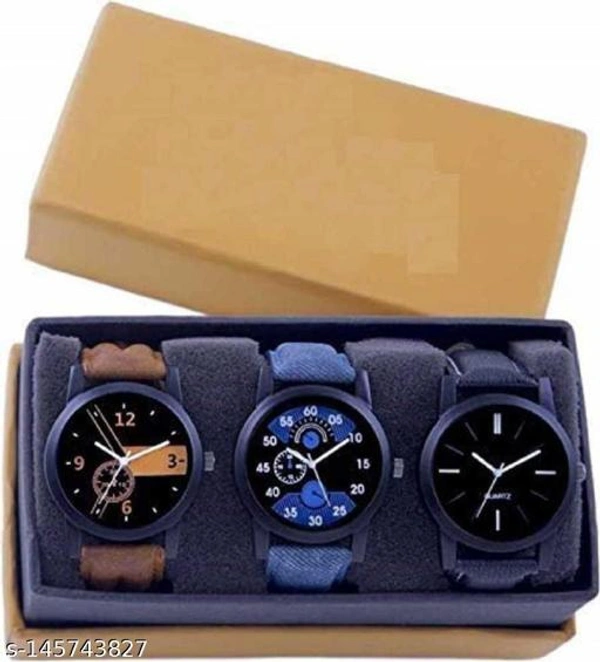  Trendy Men Analog Watches(Pack Of 3)