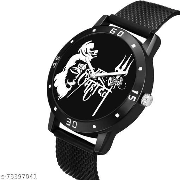 Stylish Men Mahadev Bracelet with Free Analog Watch