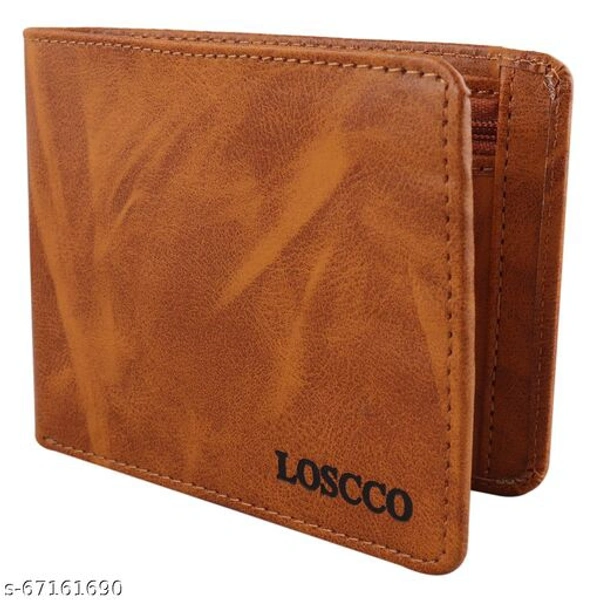 Stylish Men Tan Loscco Two Fold leather wallet 