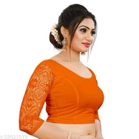 Lyneth Round Neck Blouse - 38, Orange