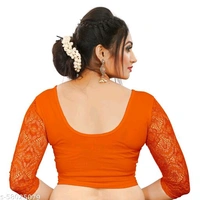 Lyneth Round Neck Blouse - 32, Orange
