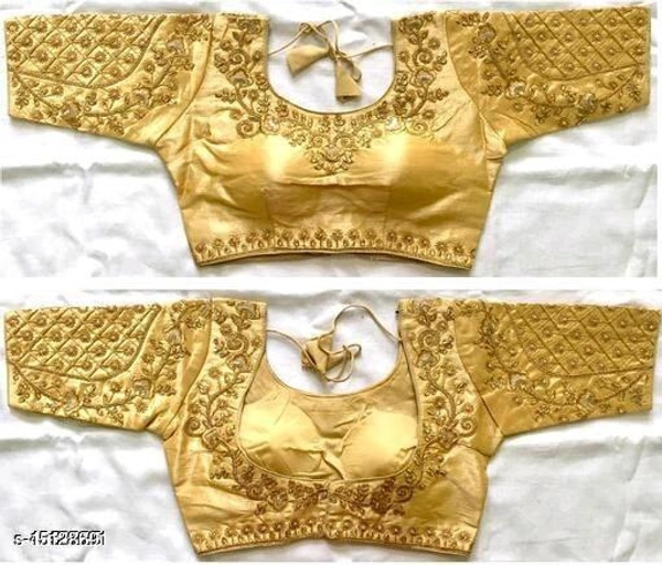WOMAN EMBRODERY WORK FREE SIZE BLOUSE BY Shastashopping  - 38