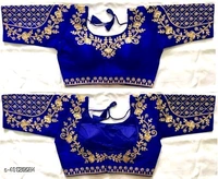 WOMAN EMBRODERY WORK FREE SIZE BLOUSE BY Shastashopping  - 40