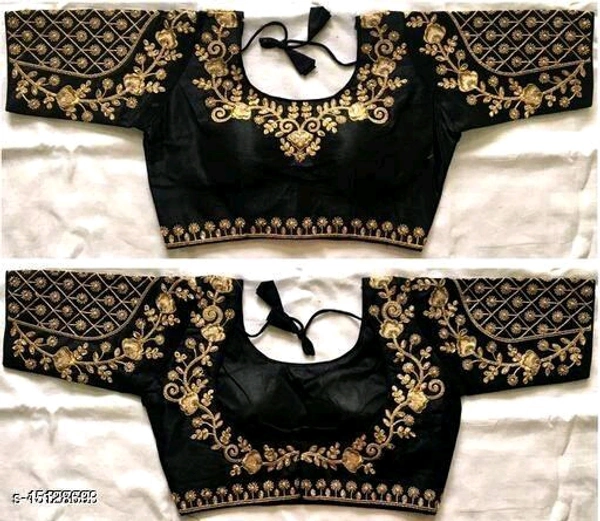 WOMAN EMBRODERY WORK FREE SIZE BLOUSE BY Shastashopping  - 40