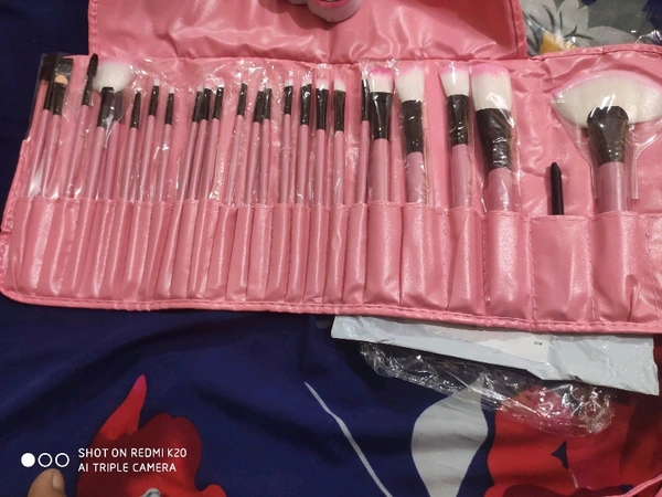 Makeup Brush Set (Set of 24 brushes ) - Pink
