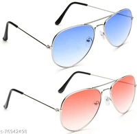 Casual Unique Men Sunglasses(Combo Of 2)