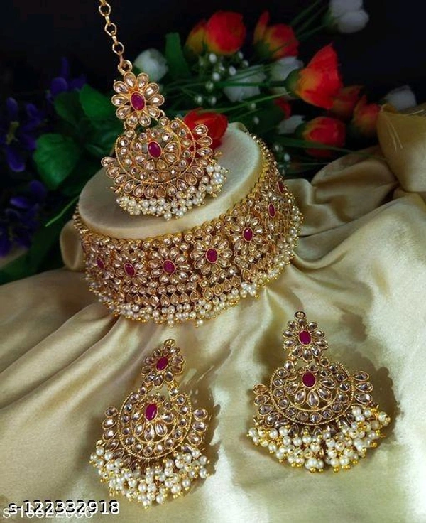 Orbis Kundan Jewellery Set-Multi