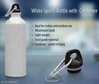 ShastaShopping Customized Photo Printed Sipper Water Bottle – White (600 ml) - 600ML
