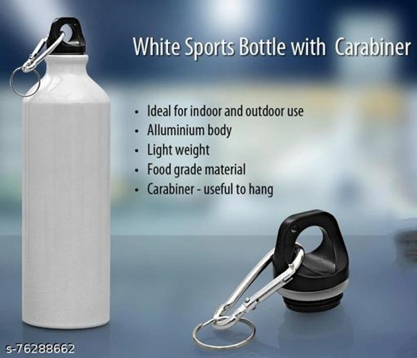 ShastaShopping Customized Photo Printed Sipper Water Bottle – White (600 ml) - 600ML