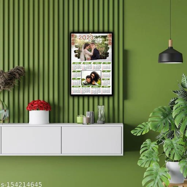 FLASHING CLICK 2023 Calendar Customized Wall Hanging Calendar Laminated for Family | Friends - Free Size