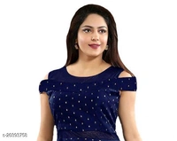 Aakarsha Ensemble Kurtis - M, Blue