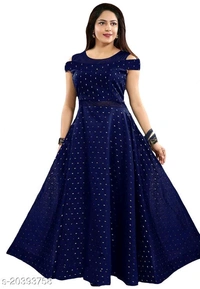 Aakarsha Ensemble Kurtis - M, Blue