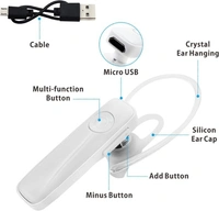 bluetooth headset B11-K1 combo bluetooth earphone Bluetooth Headset - Black
