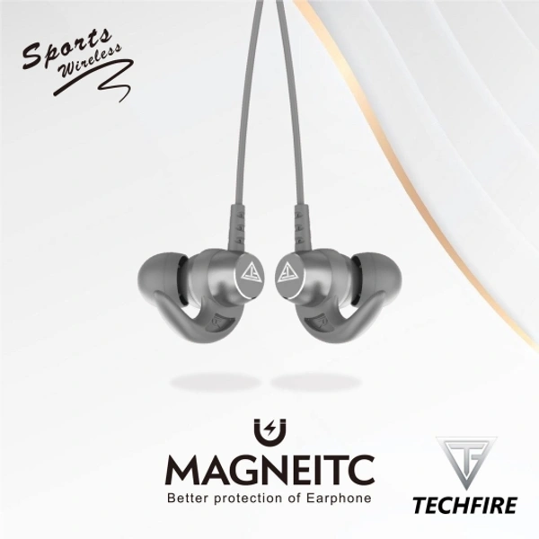 Fire 500v2 Neckband hi-bass Wireless Bluetooth headphone Bluetooth Headset - Gray