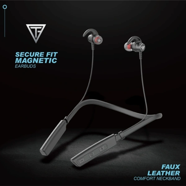Fire 500v2 Neckband hi-bass Wireless Bluetooth headphone Bluetooth Headset - Black