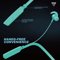 Fire 500v2 Neckband hi-bass Wireless Bluetooth headphone Bluetooth Headset - Green