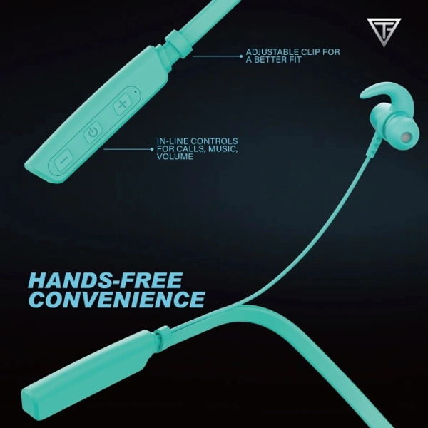 Fire 500v2 Neckband hi-bass Wireless Bluetooth headphone Bluetooth Headset - Green