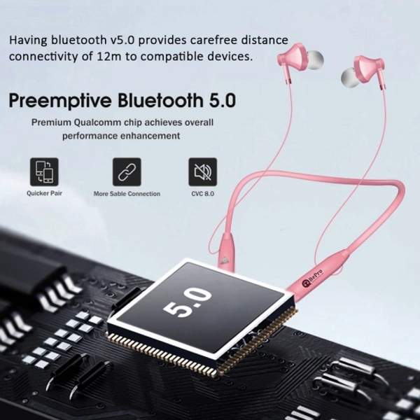 BEPRO Pantone Series" to "Pantone Series with 30hrs Nonstop Playback Bluetooth Headphon - Pink