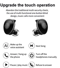 BEPRO Transformer TWS Bluetooth Headset - Black
