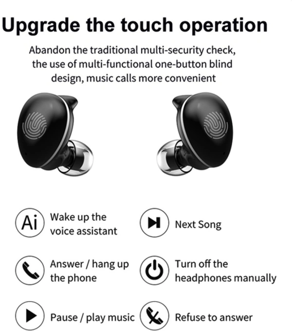 BEPRO Transformer TWS Bluetooth Headset - Black