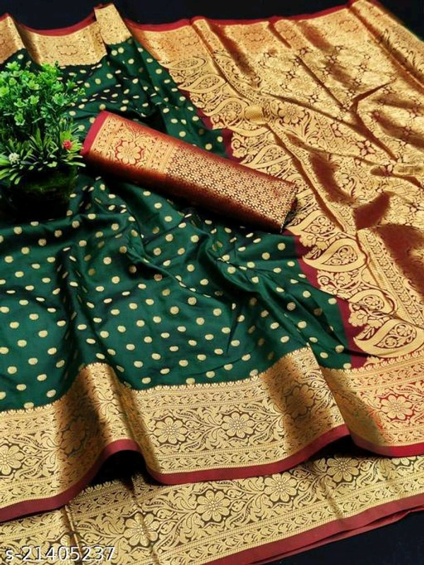 Cotton Silk Sarees   - Green