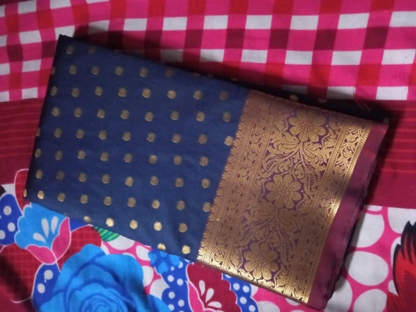 Cotton Silk Sarees   - Blue