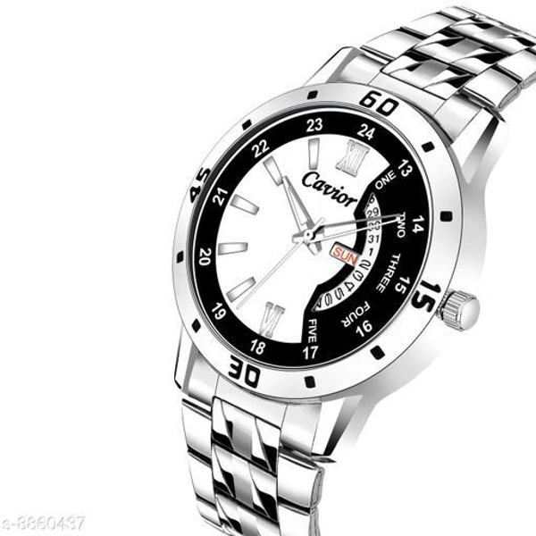 Trendy Men Watch  - Black, Free Size