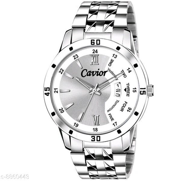 Trendy Men Watch  - White