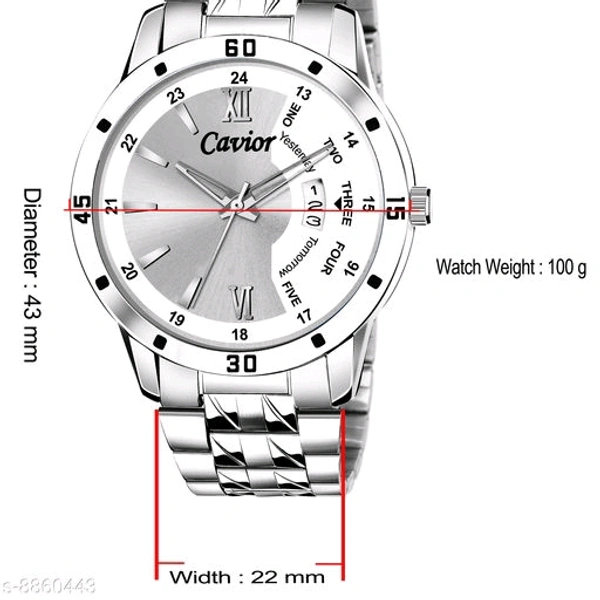 Trendy Men Watch  - White