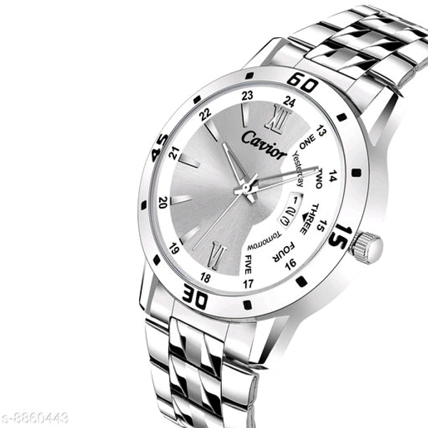 Trendy Men Watch  - White