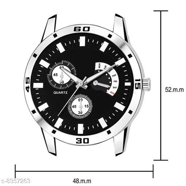 Classy Men Sliver Stainless Steel Analog Watch