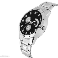 Classy Men Sliver Stainless Steel Analog Watch