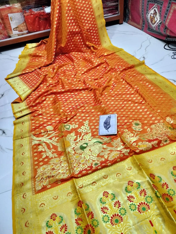 *Mayuri benarasi silk with bp 