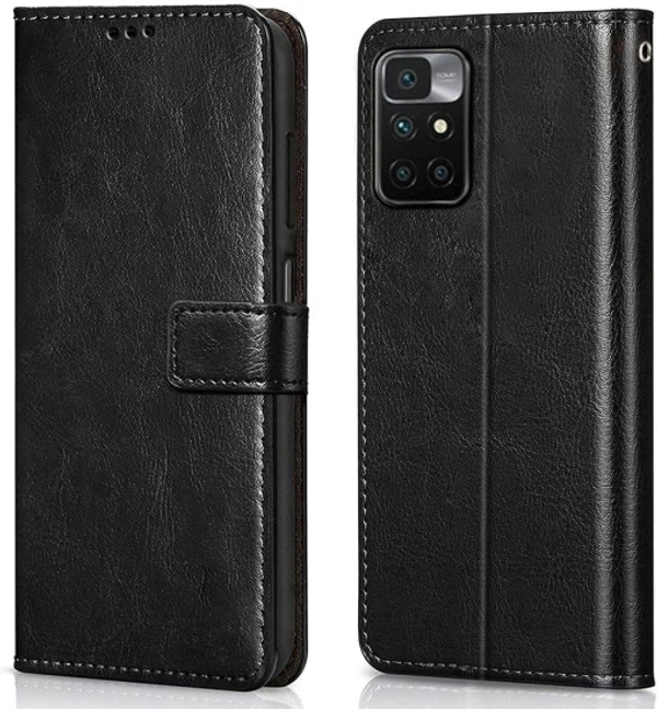 Filp Cover for MI Redmi 10 Prime - Black