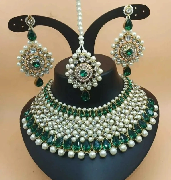 Elegant Alloy Jewellery Sets for Women - Green