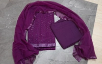 Embroidered Georgette Suits & Dress Materials