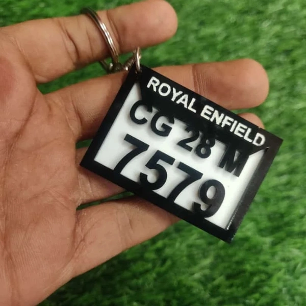 number Plate Key Chain 