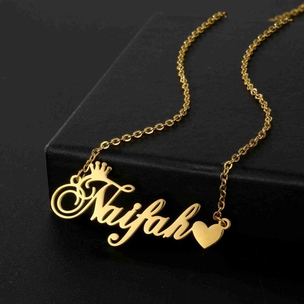 SHASTA SHOPPING Single Name Pendent With Warranty  - WARRANTY, Golden Colour, FREE SIZE
