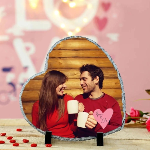 SHASTA SHOPPING Photo Printed Stone – Heart - 10/10inc