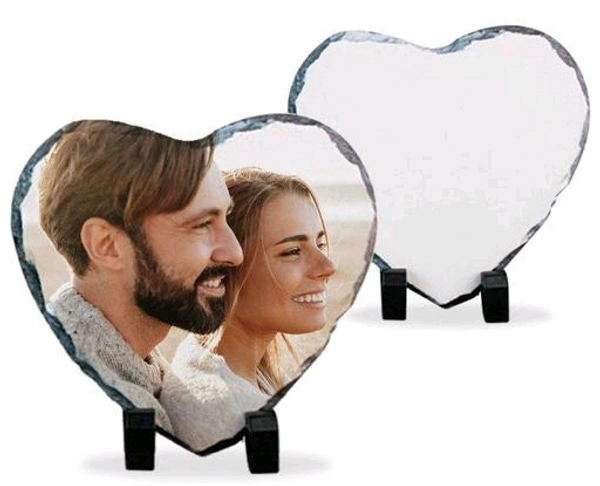 SHASTA SHOPPING Photo Printed Stone – Heart - 10/10inc