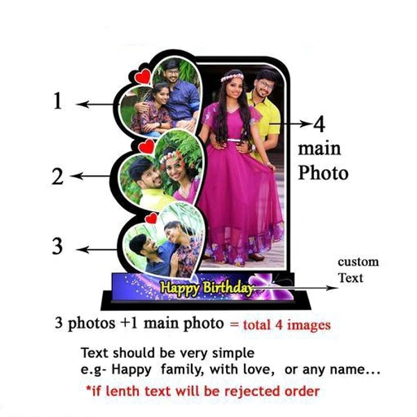 Personalized Unique table  stand Photo Frames 10×15 inc - 10×15
