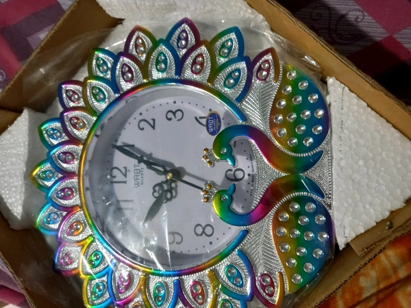 Shasta Shopping  PEACOCK WALL CLOCK - Free