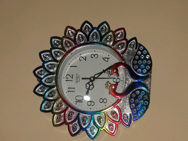 Shasta Shopping  PEACOCK WALL CLOCK - Free