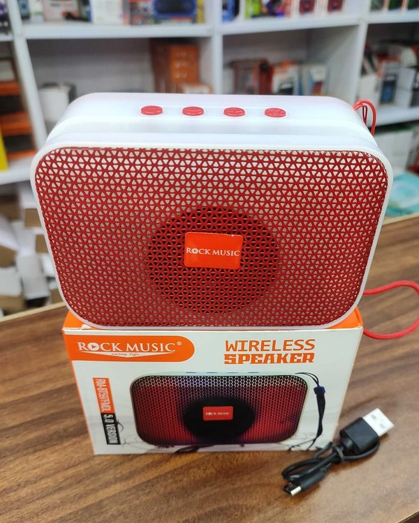 ROCK MUSIC ROCK MUSIC RM BT- 597FMLD Bluetooth Speakers 5 W Bluetooth Speaker - Red
